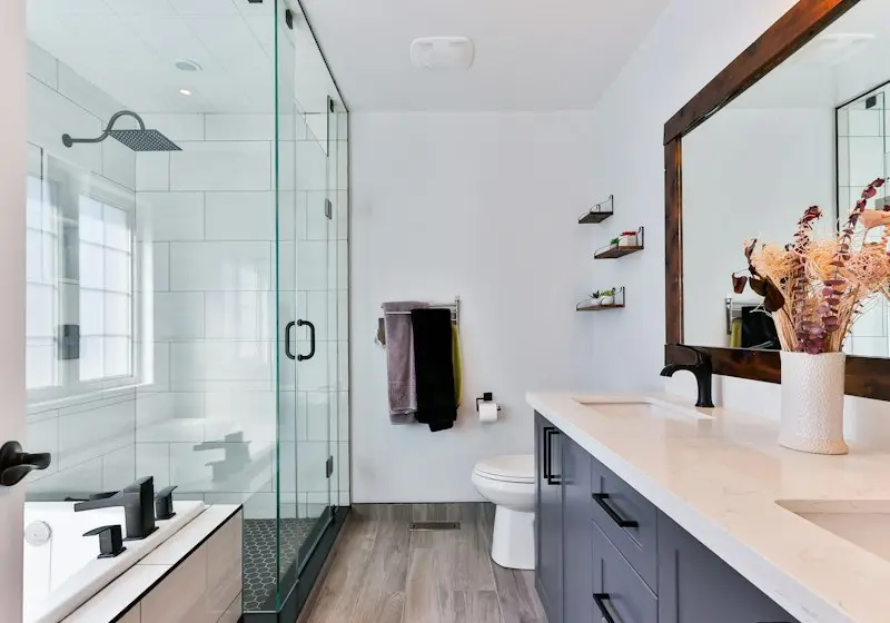 Bathroom sink and fixtures